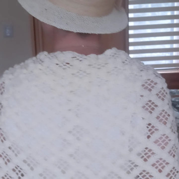 Letní háčkovaný šátek