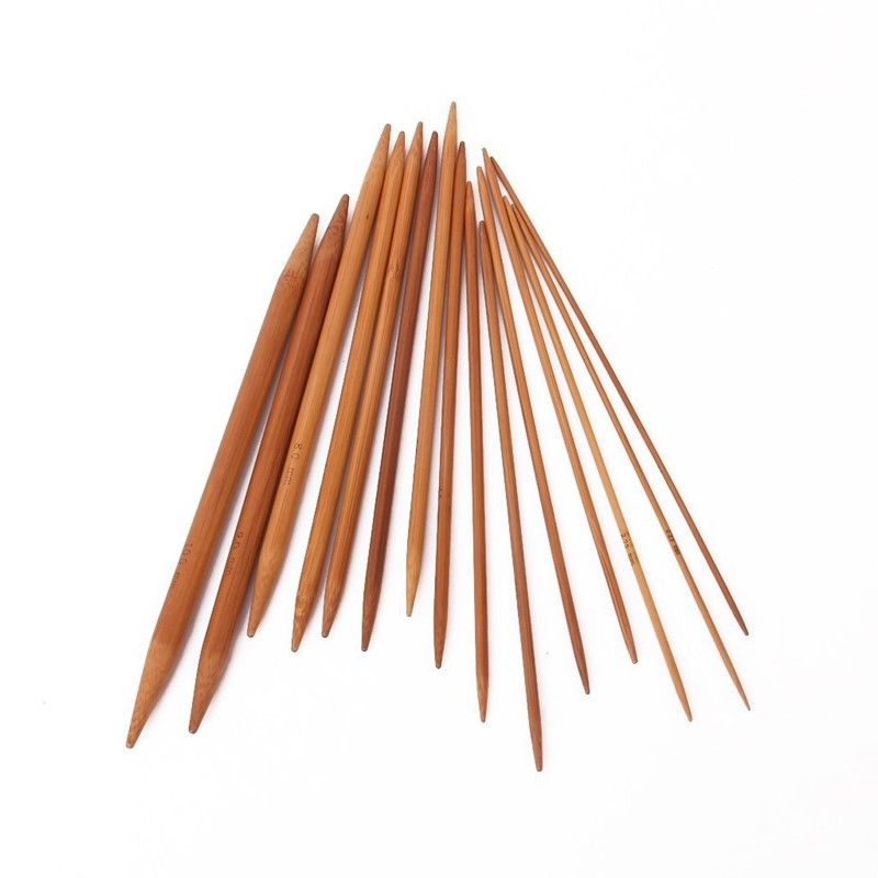 Pletací jehlice - ponožkové bambusové č. 3  mm