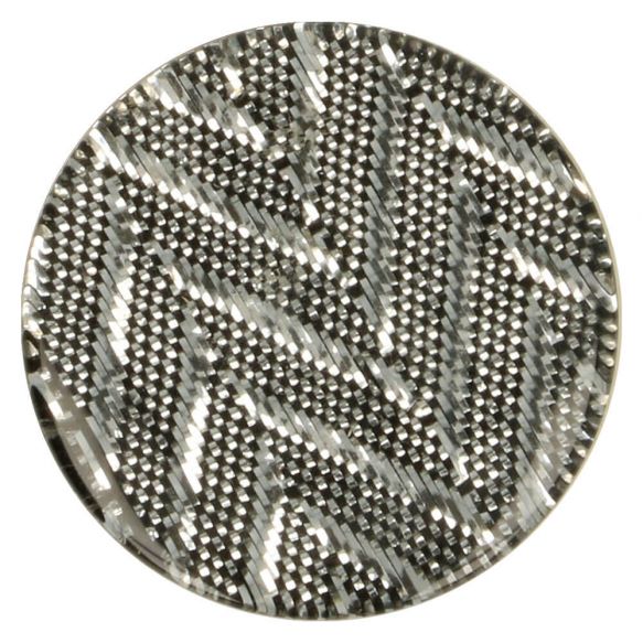 Knoflíky plastové cikcak stříbrné 17,5 mm