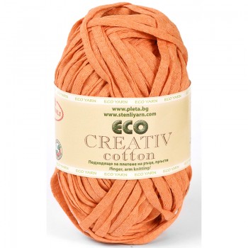 Příze Stenli Eco Creativ Cotton oranžová
