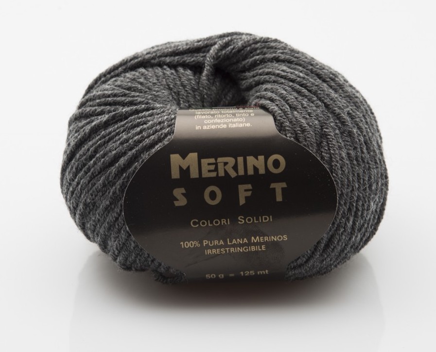 Příze Merino Soft tmavá šedá