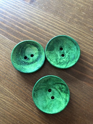 Knoflíky mramorované zelené 30 mm