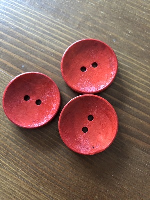 Knoflíky mramorované červené 30 mm