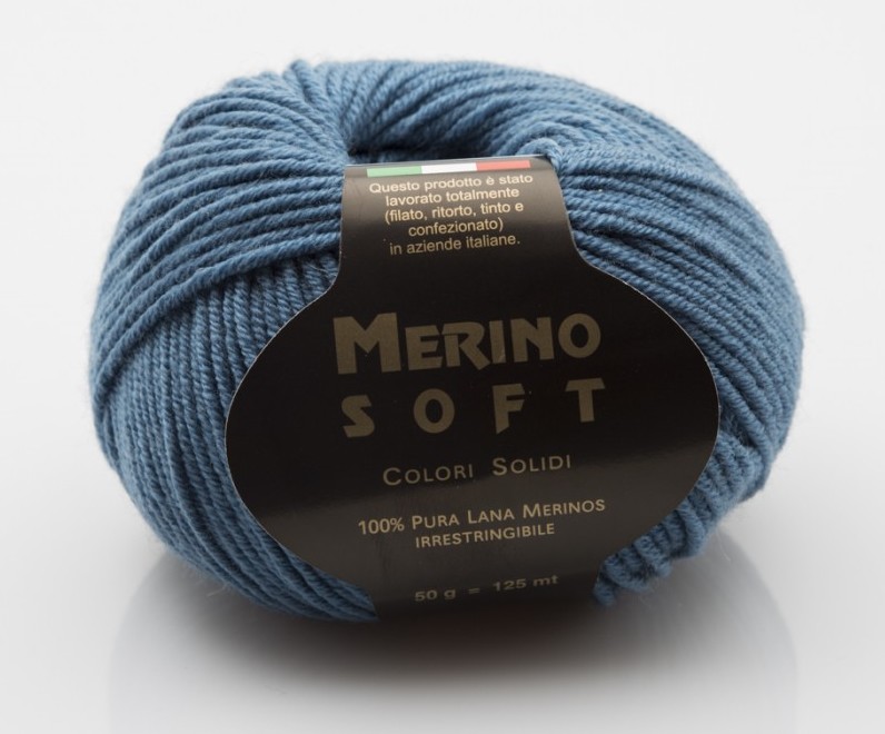 Příze Merino Soft modrošedá