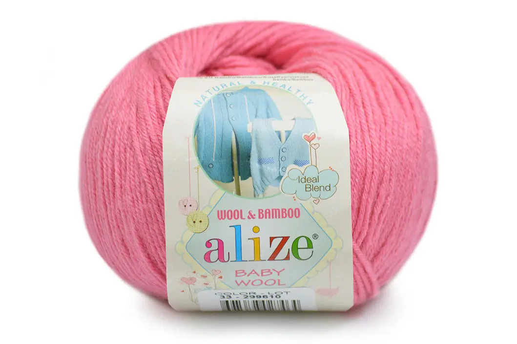 Příze Alize Baby wool jasná růžová