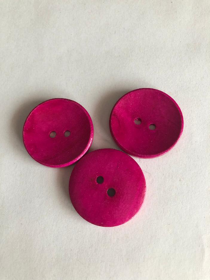 Knoflíky mramorované pink 30 mm