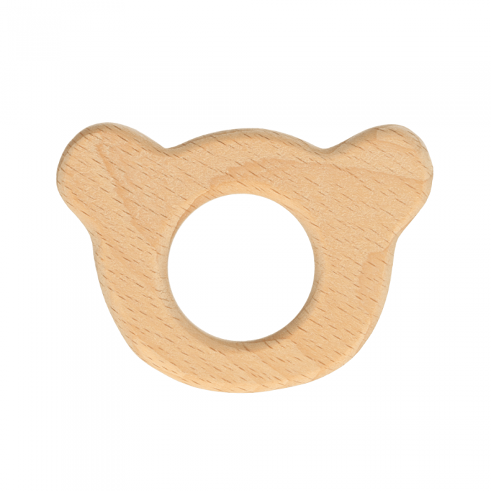 Dřevěný kroužek medvídek