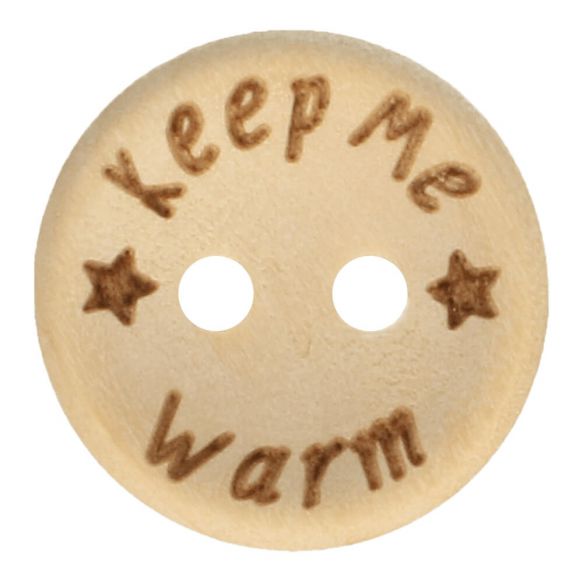Knoflíky dřevěné Keep me warm 20 mm
