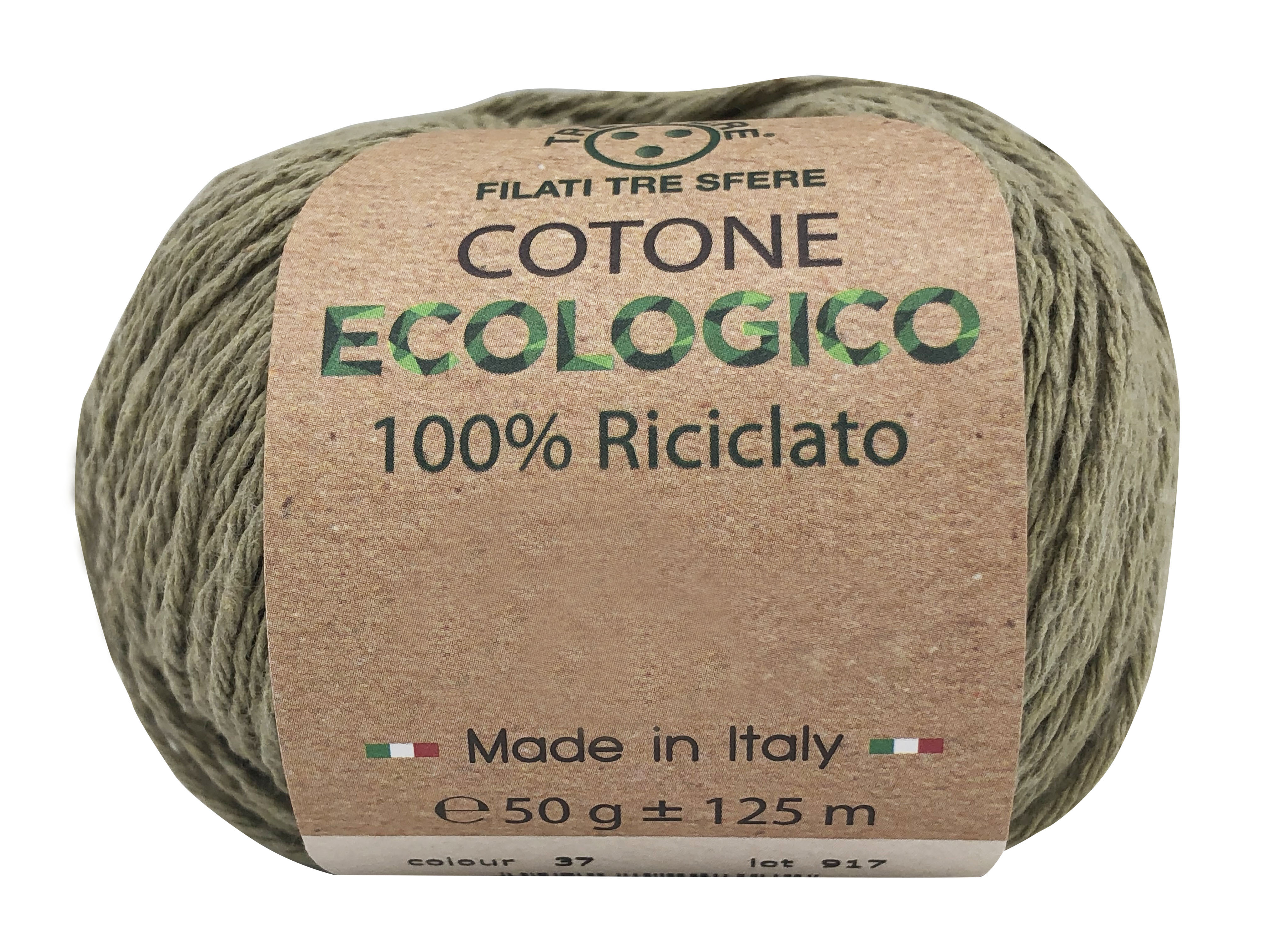 Příze Cotone ecologico slézově zelená