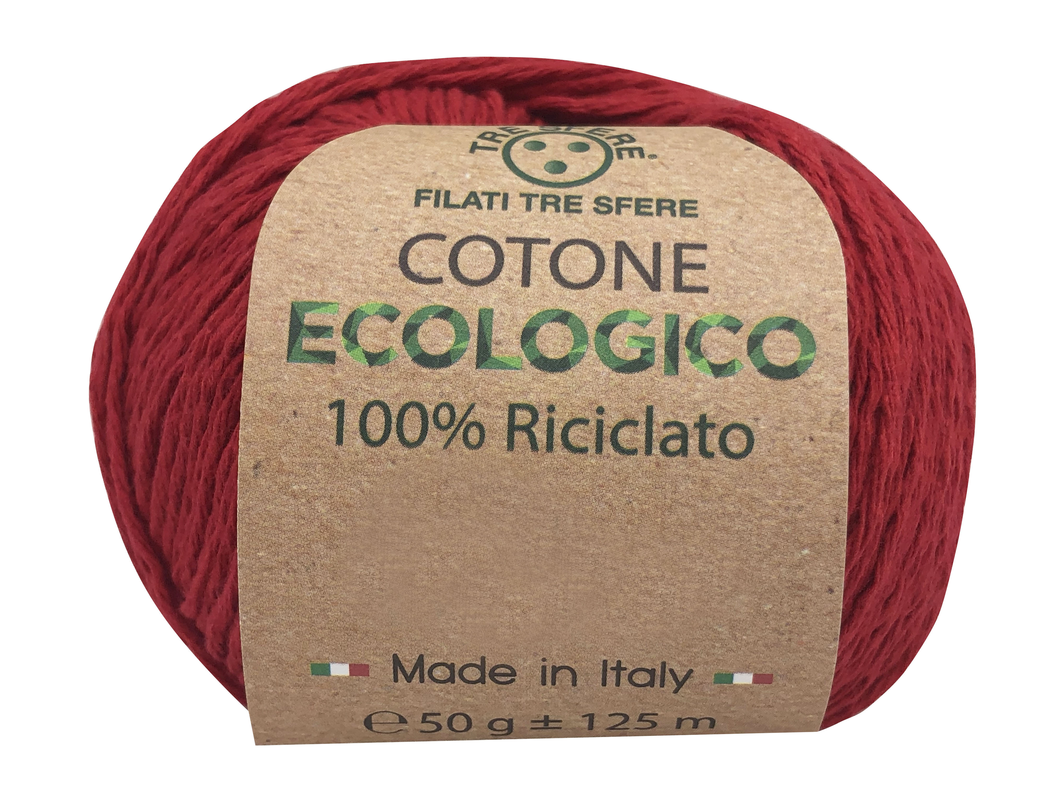 Příze Cotone ecologico červená