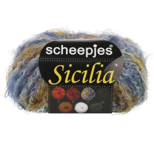 Příze Scheepjes Sicilia modrožlutá
