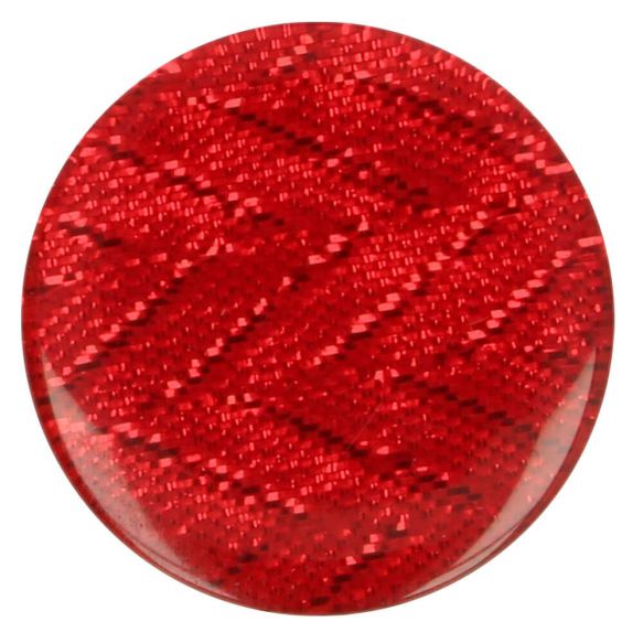 Knoflíky plastové cikcak červené 22 mm