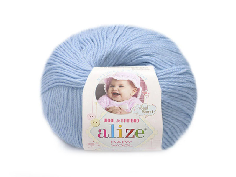 Příze Alize Baby wool pastelová modrá
