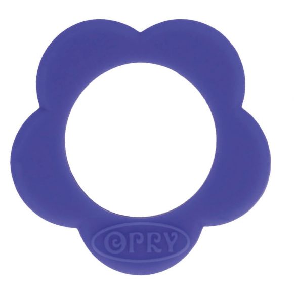 Plastové kousátko-kytička k výrobě hraček sytě modrá