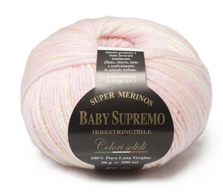 Merino vlna Rial Filati Baby Supremo fantasy růžová