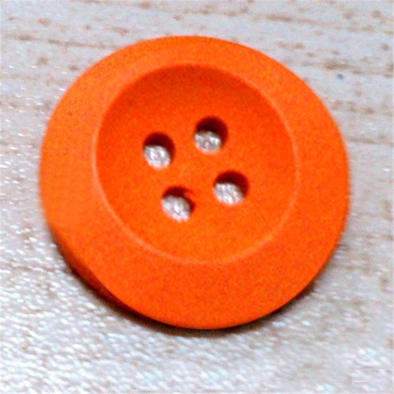 Knoflíky dřevěné oranžové 25 mm