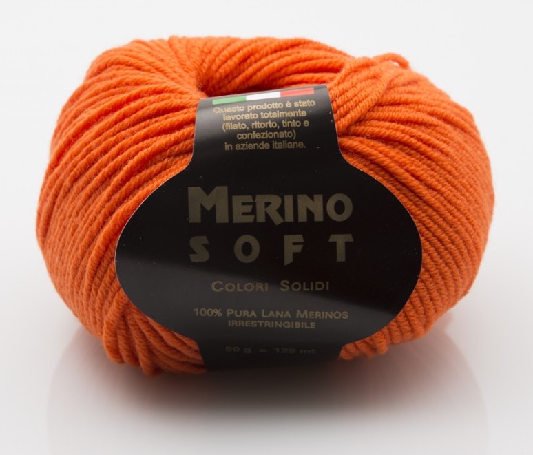 Příze Merino Soft oranžová
