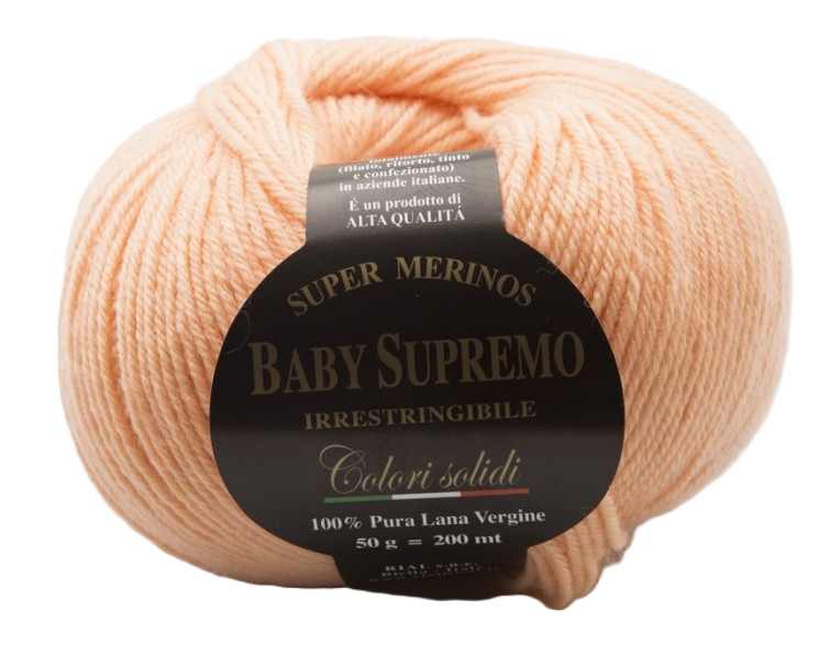 Merino vlna Rial Filati Baby Supremo meruňková