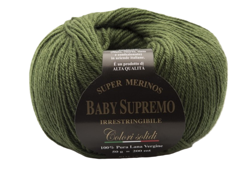 Merino vlna Rial Filati Baby Supremo tmavá zelená