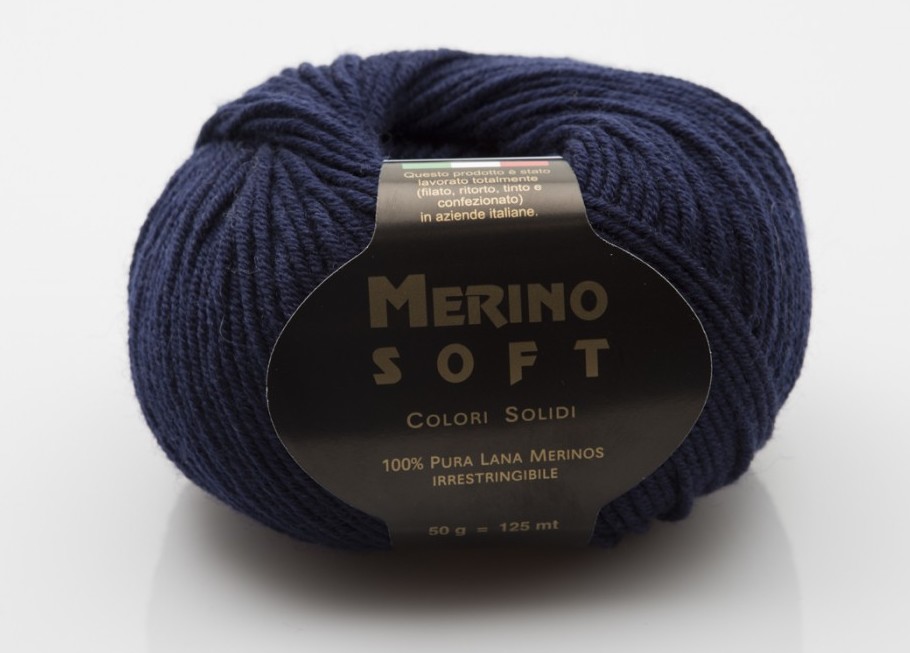 Příze Merino Soft tmavá modrá