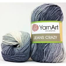 Příze Yarn Art Jeans crazy béžovošedá