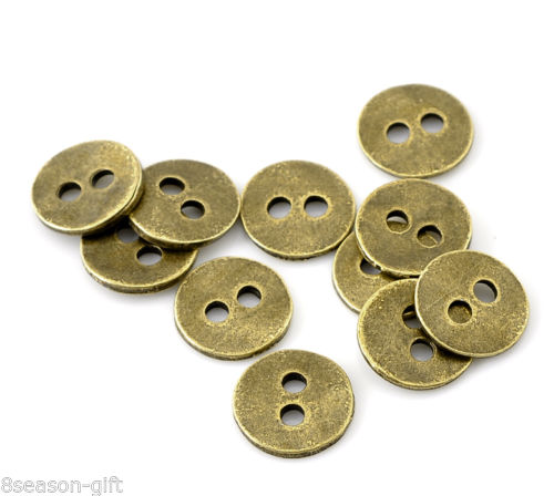 Knoflíky kovové bronzové 11 mm