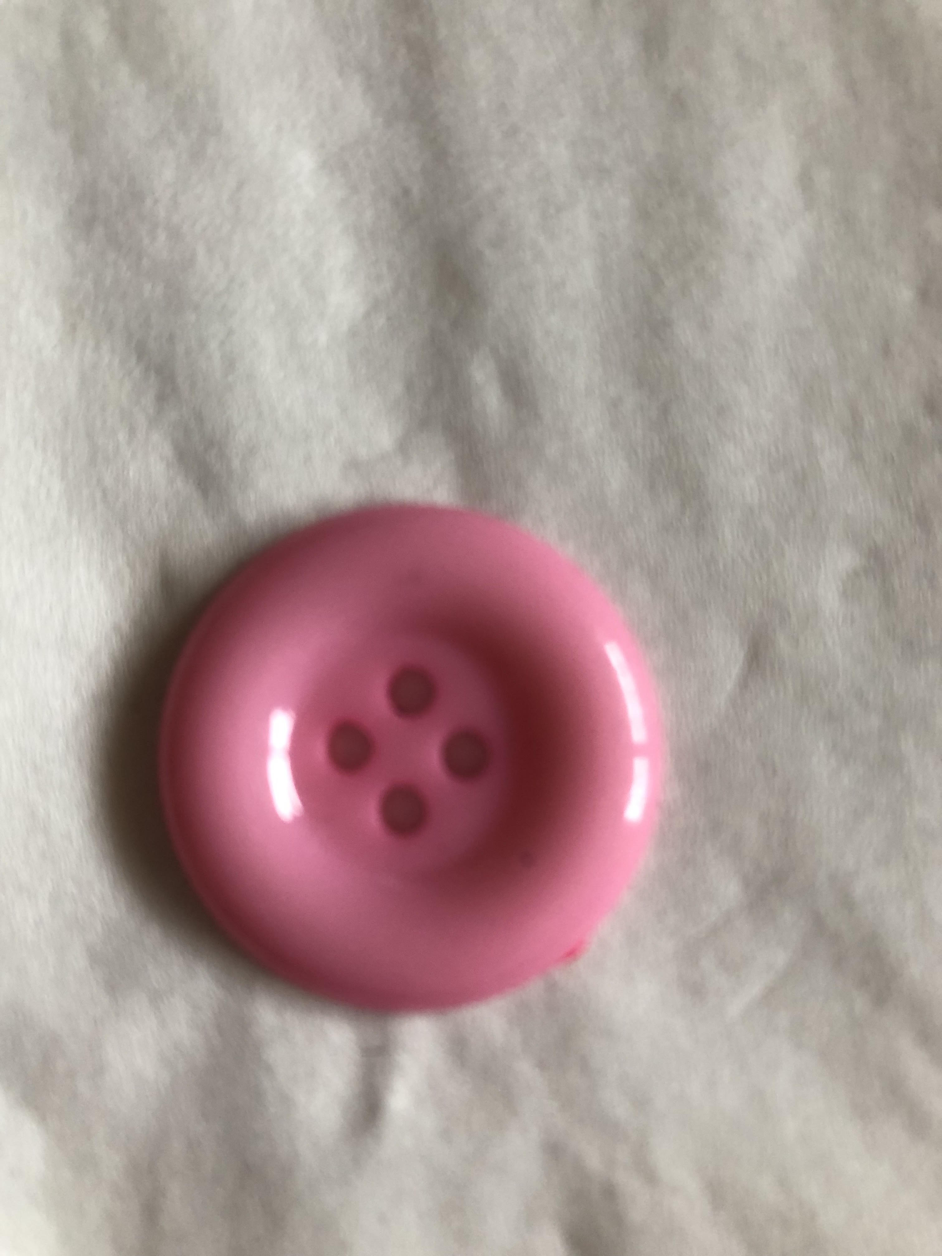 Knoflíky plastové lesklé růžové 25 mm