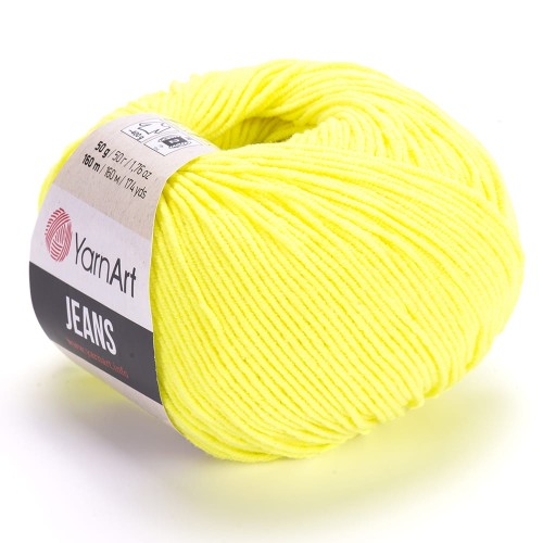 Příze Yarn Art Gina (Jeans) neonově žlutá