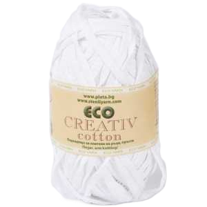 Příze Stenli Eco Creativ Cotton bílá