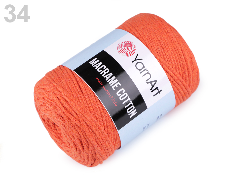 Příze Yarn Art Macrame Cotton tmavá lososová