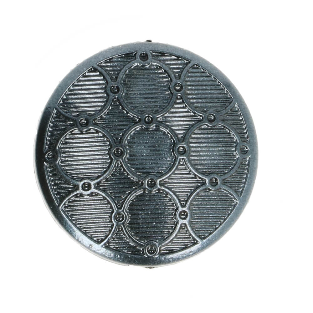 Knoflíky kovové antracit ornament 15 mm