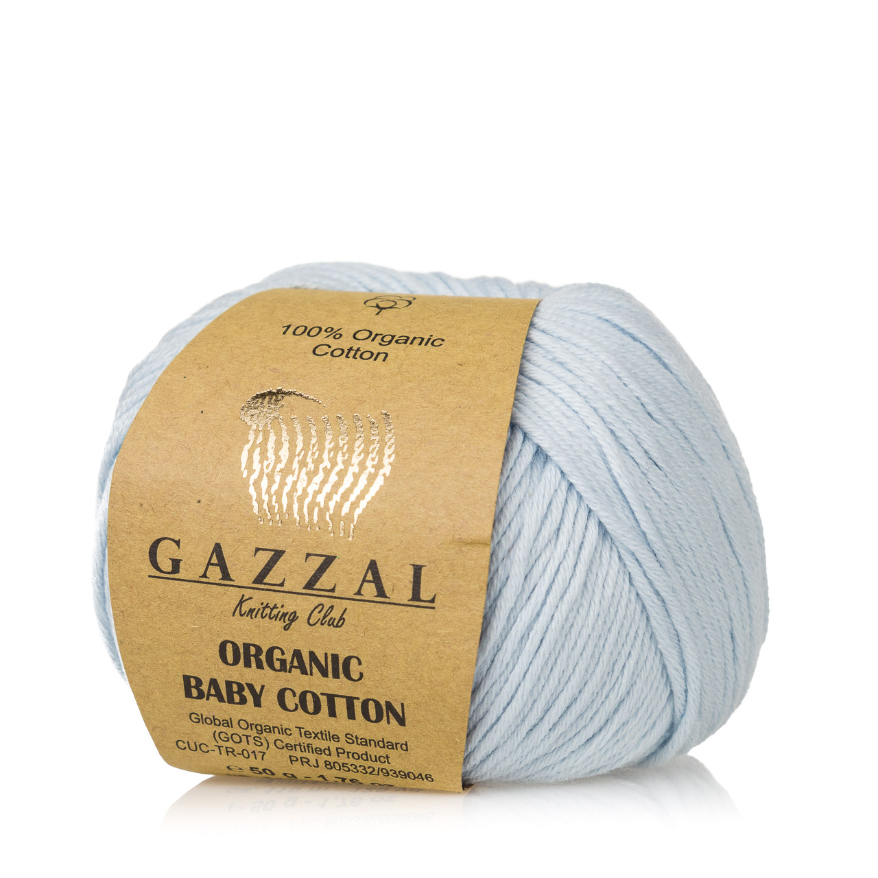Příze Gazzal Organic baby cotton světle modrá