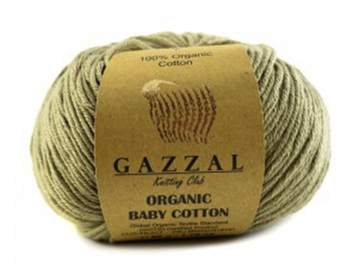 Příze Gazzal Organic baby cotton béžová