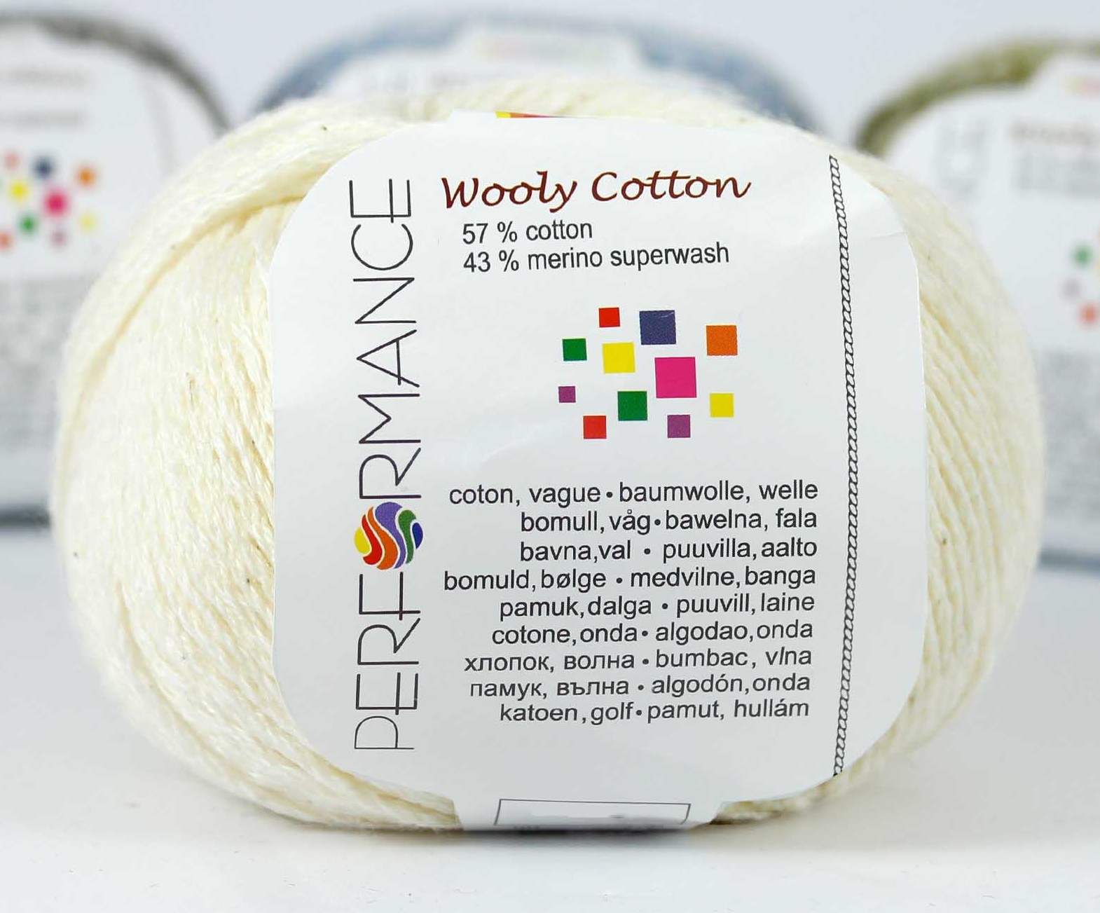Příze Performance Wooly Cotton krémová