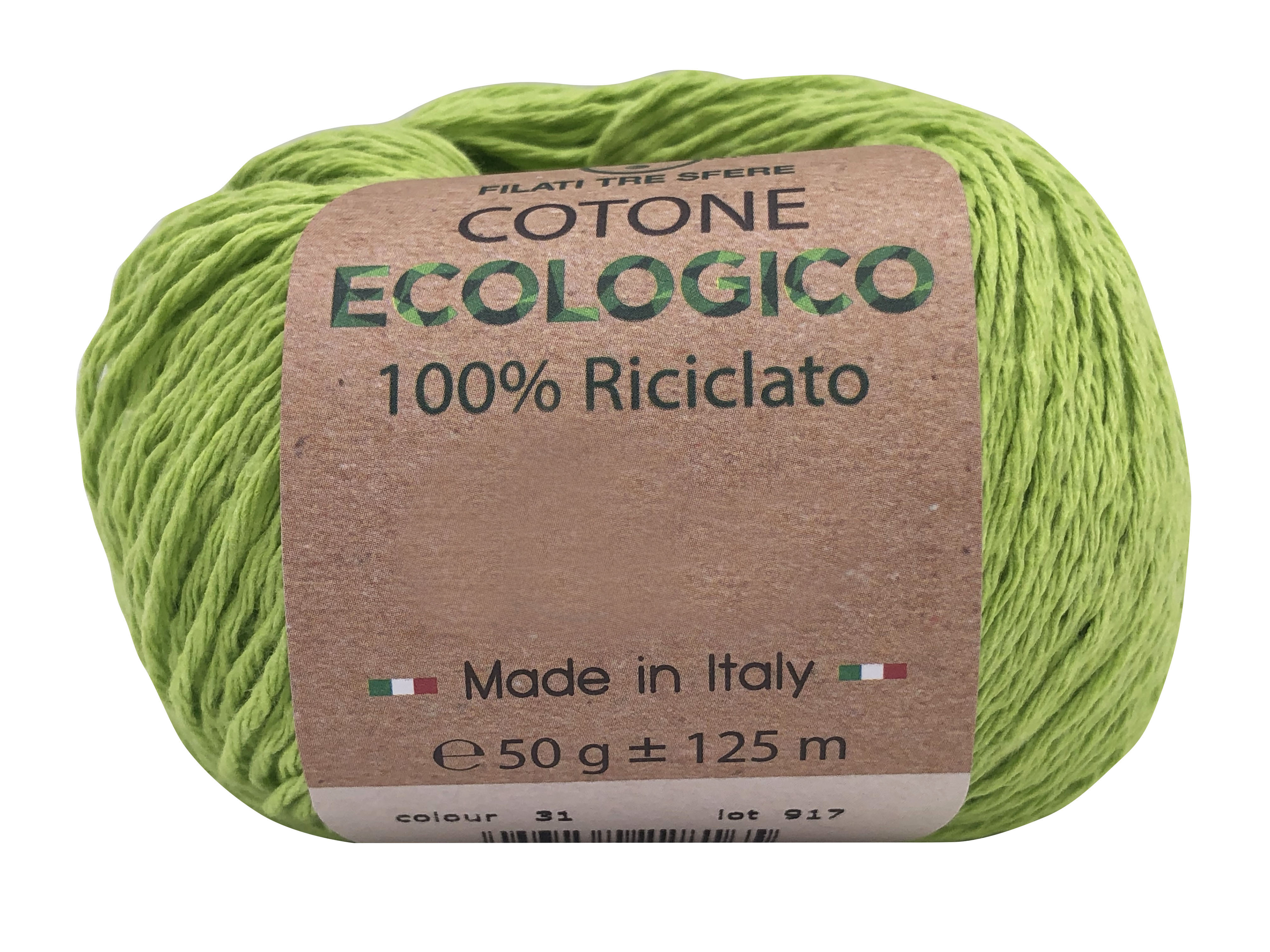 Příze Cotone ecologico limetkově zelená