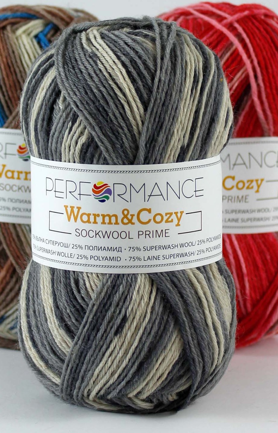 Příze Performance Warm&Cosy limited šedobílá