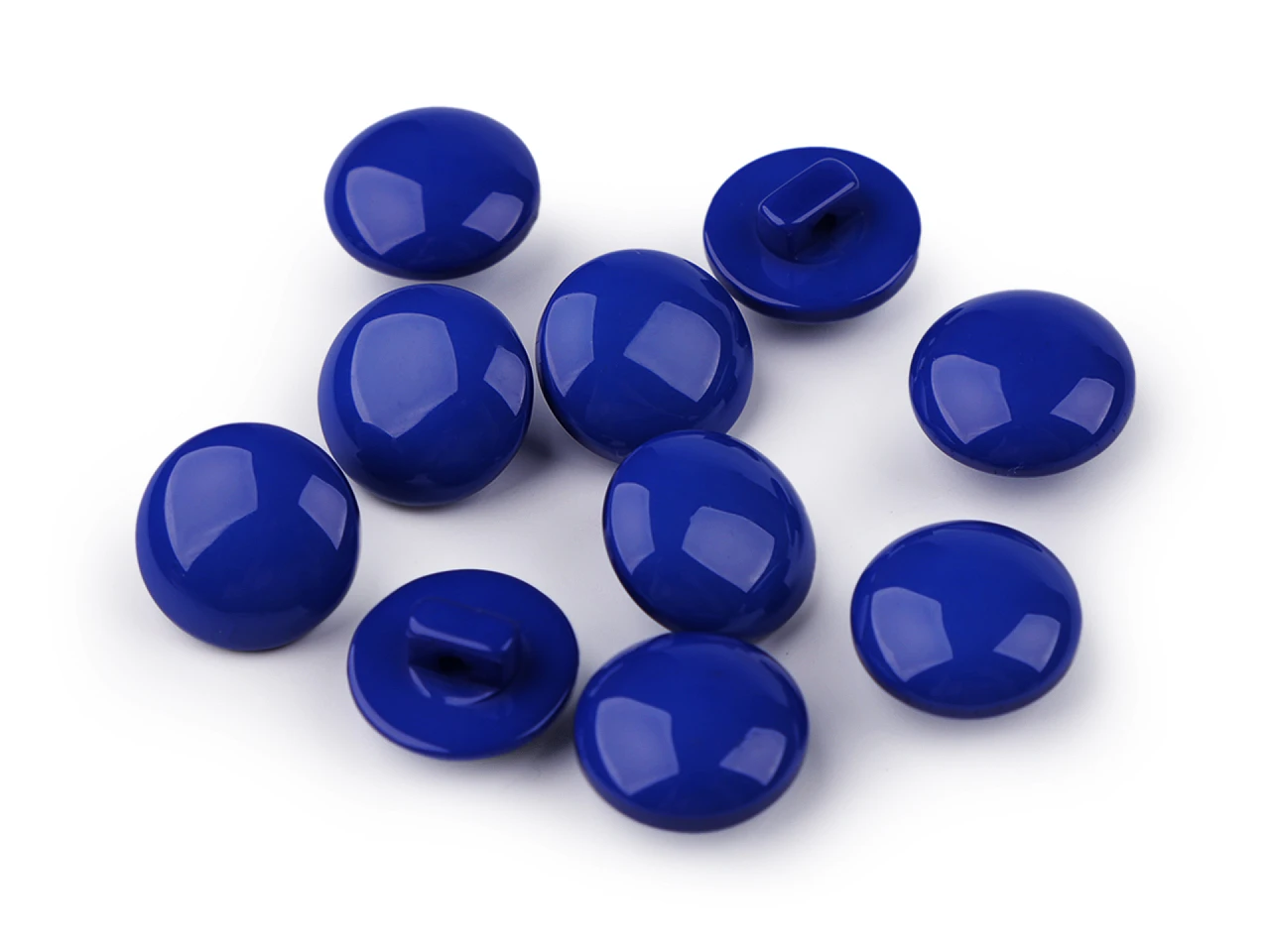 Knoflíky plastové modré 12 mm