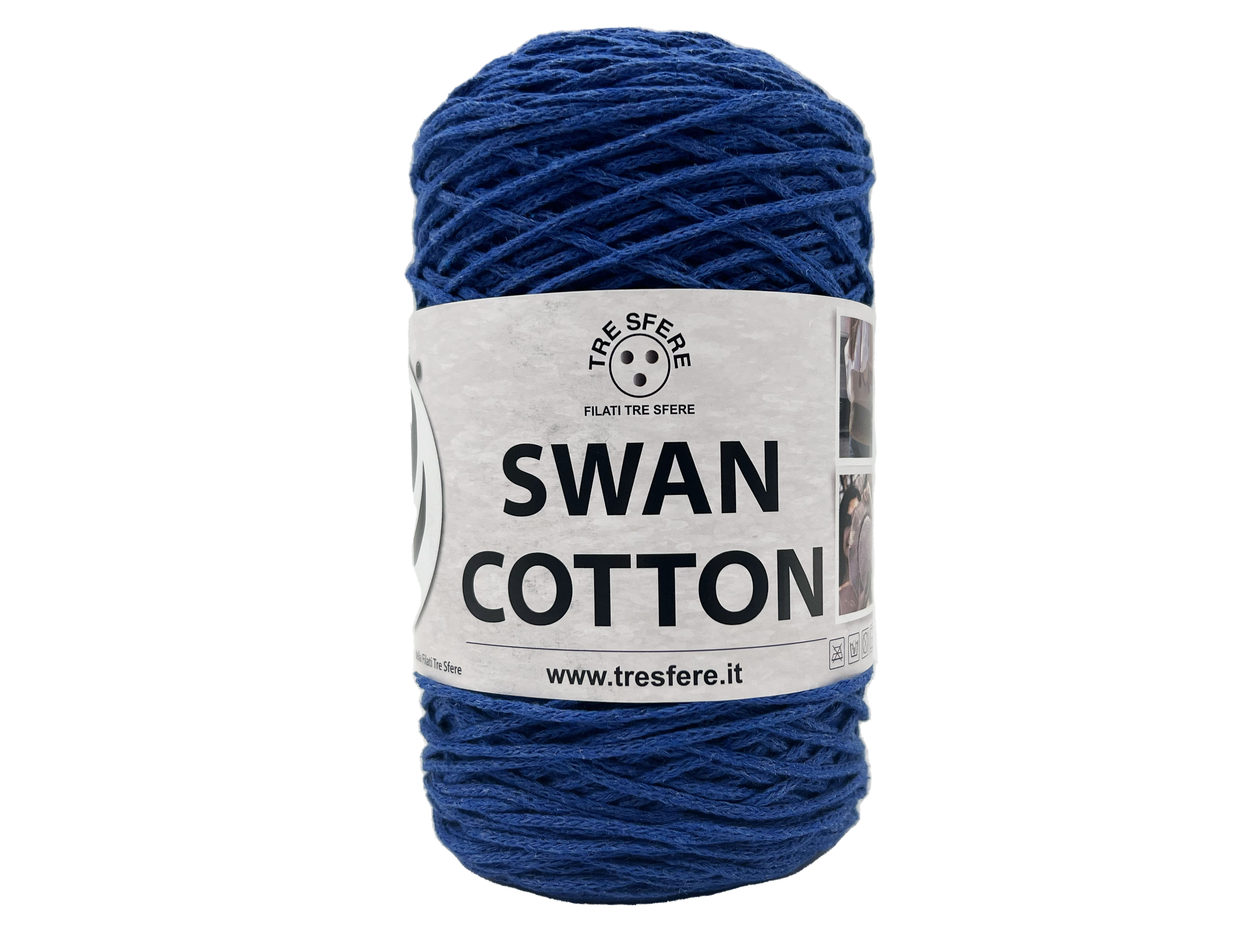 Příze šňůrková Swan Cotton jasná modrá