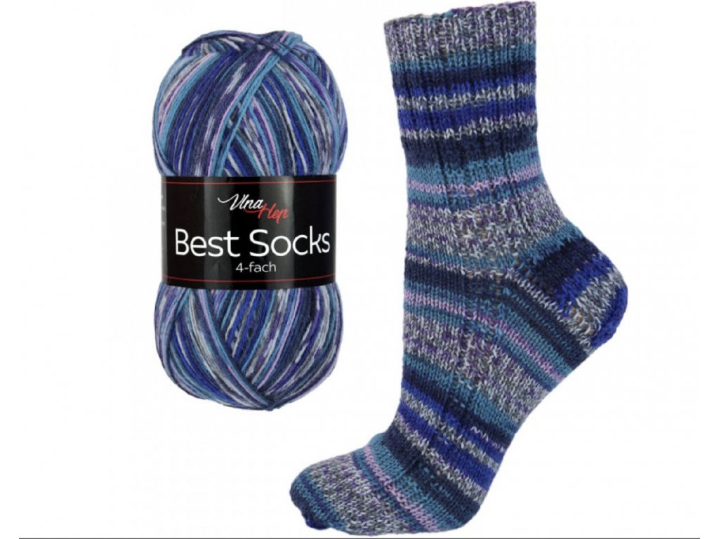 Příze Vlna Hep Best socks modrá