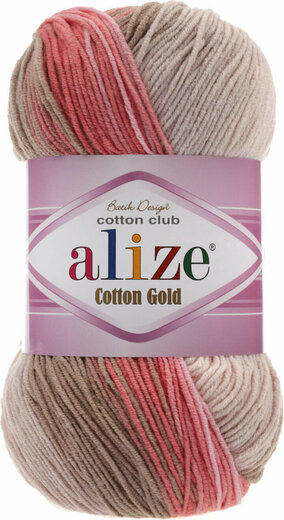 Příze Alize Cotton Gold béžovorůžová