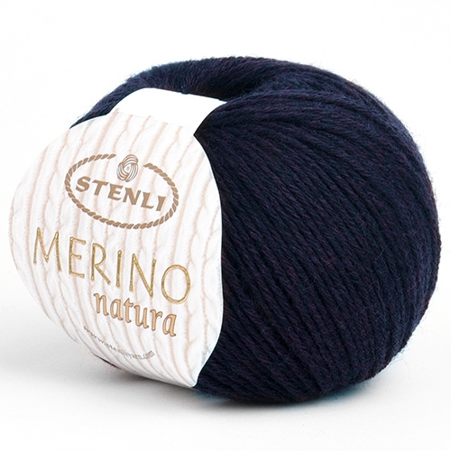 Příze Stenli Merino Natura tmavá modrá 