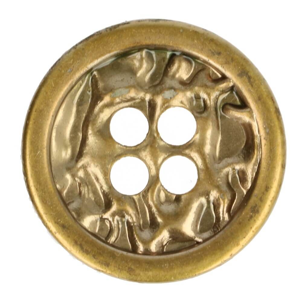 Knoflíky kovové reliéfní zlaté 22 mm