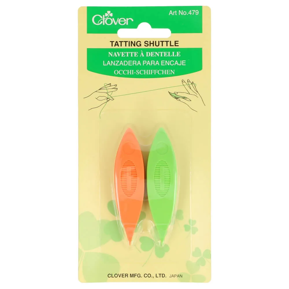 Člunek na krajky-frivolitky Clover 2 ks