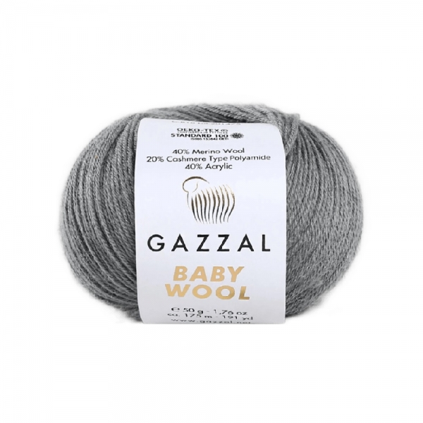 Příze Gazzal Baby wool šedá