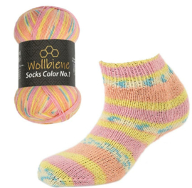 Příze Wollbiene Socks Color pastelová