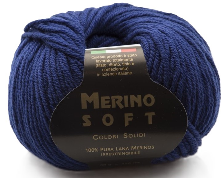  Příze Rial Filati Merino Soft indigově modrá