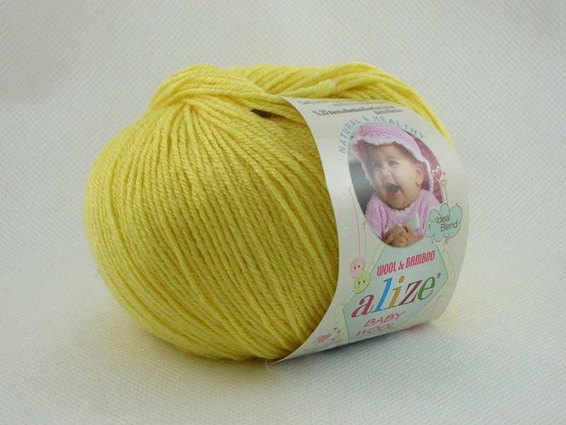 Příze Alize Baby wool citrónově žlutá