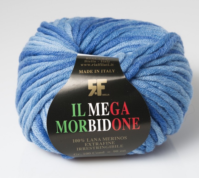 Příze Mega Morbidone modrá