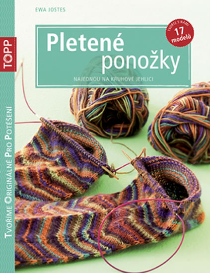 Kniha Pletené ponožky najednou na kruhové jehlici (slovensky)